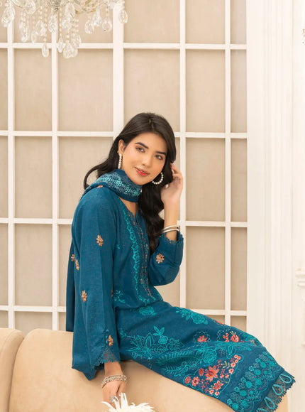 DHANAK EMBROIDERED | 3PC - 36703