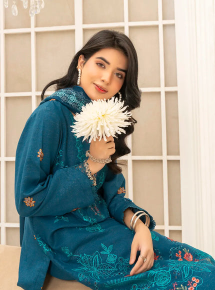 DHANAK EMBROIDERED | 3PC - 36703
