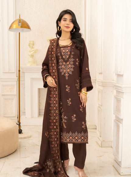 DHANAK EMBROIDERED | 3PC - 36704
