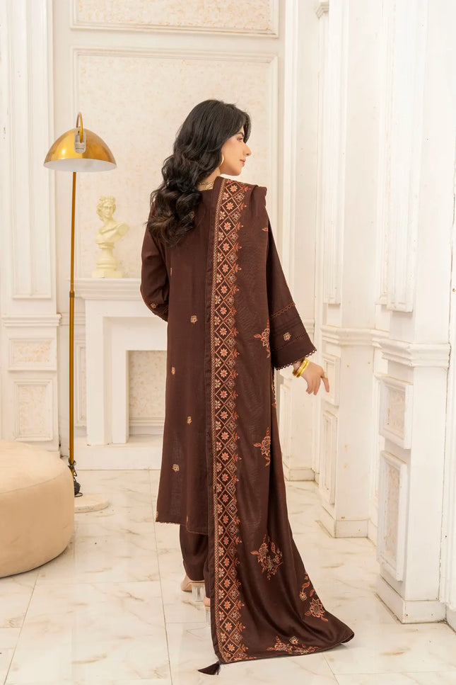 DHANAK EMBROIDERED | 3PC - 36704