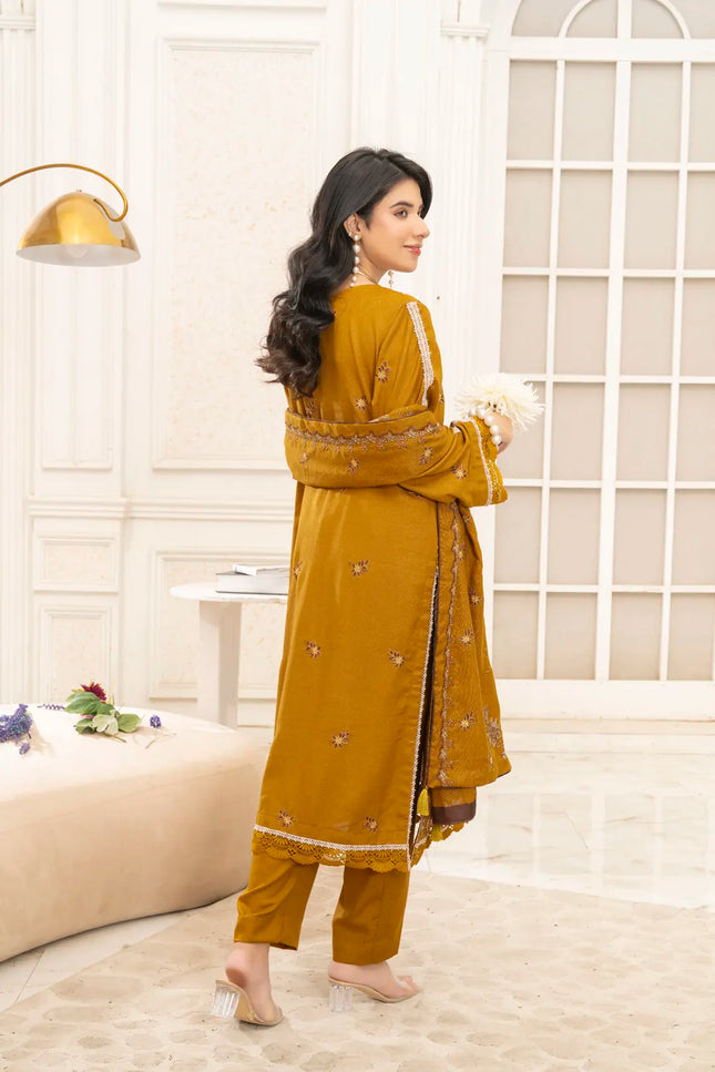 DHANAK EMBROIDERED | 3PC - 36705