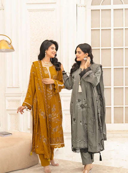 DHANAK EMBROIDERED | 3PC - 36705