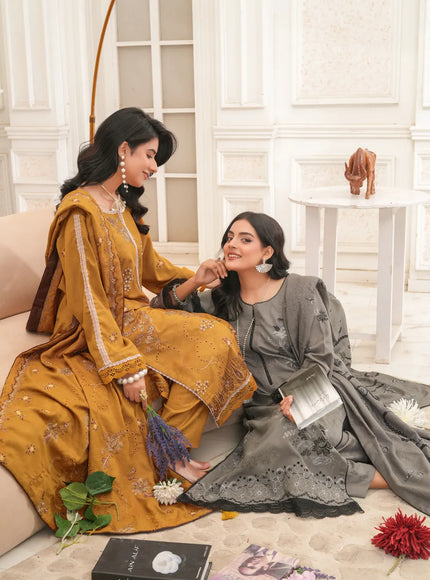 DHANAK EMBROIDERED | 3PC - 36705