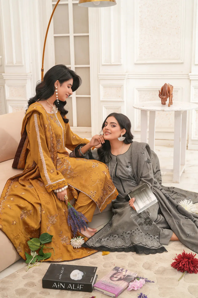 DHANAK EMBROIDERED | 3PC - 36705