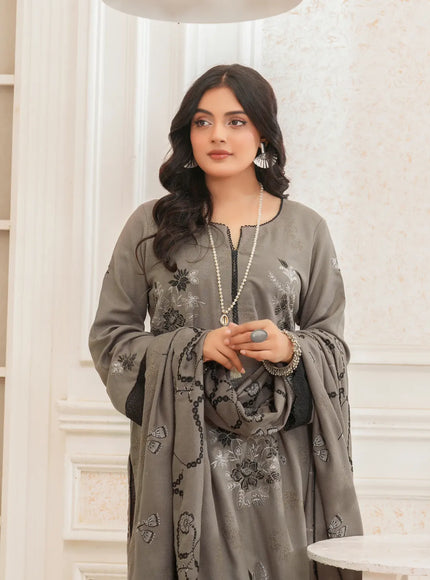 DHANAK EMBROIDERED | 3PC - 36706